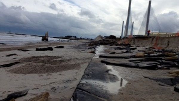 The old Indian River Inlet Bridge approach was badly damaged during Superstorm Sandy in 2012.